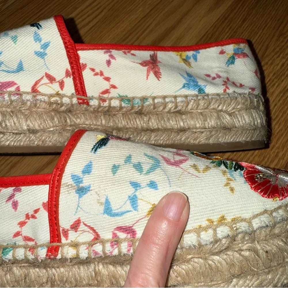 Johnny Was Andra‎ Embroidered Floral Espadrille 8m